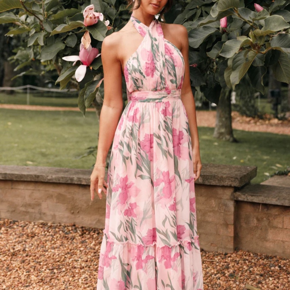 Floral Halter Maxi Dress - Petal & Pup Lennon Halterneck maxi